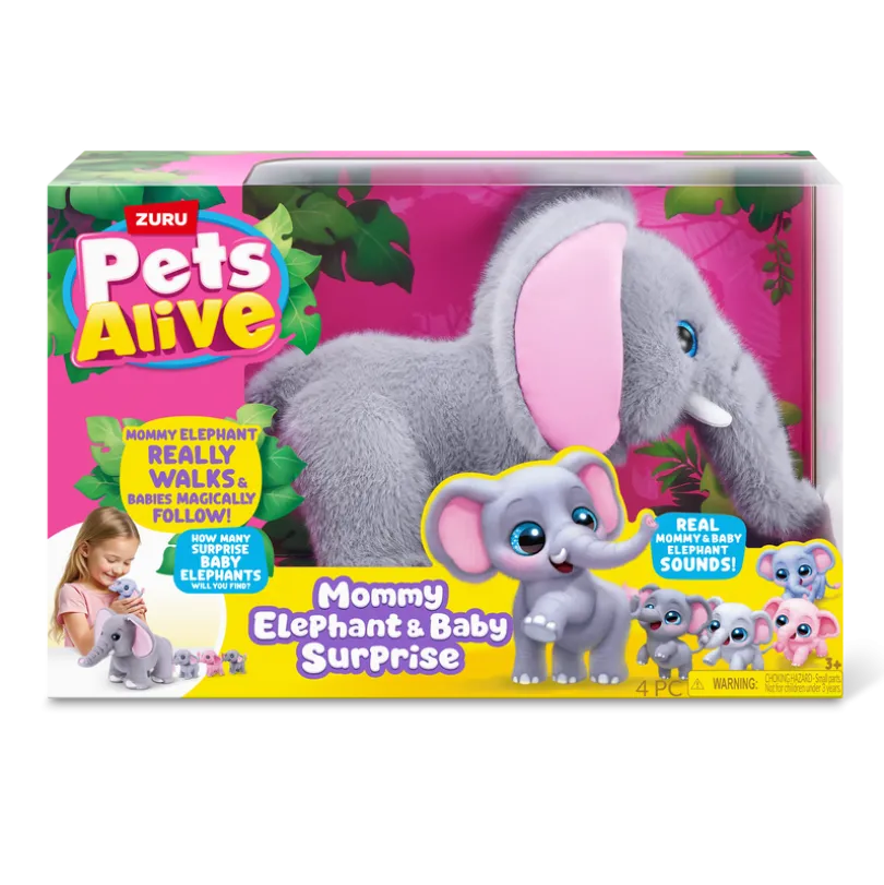 Pets Alive - Mommy & Baby Surprise Mommy Elephant