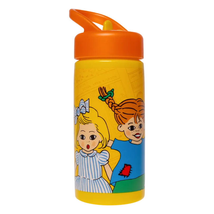 PIPPI, Vannflaske med sugerør, 420 ml