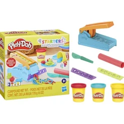 Play-Doh Fun Factory Starter Set med verktøy og 3 bokser leire