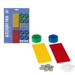 Plus-Plus - Accessory Pack / Red & Yellow