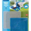 Plus-Plus - Baseplate / 2 pcs Blue/Grey