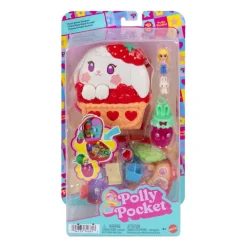 Polly Pocket Strawberry Bunny Basket Compact