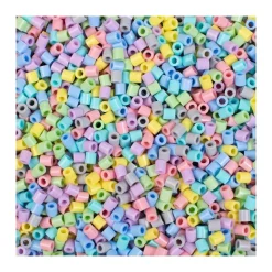 Rørperler i bøtte 5000 stk pastell
