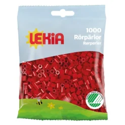Rørperler 1000 stk Julrød