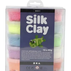 Silk Clay®, blandede farger, Basic 2, 10x40 g