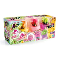 SO SLIME Slime Flower 3-pack – lag fargerike blomsterslimekrukker