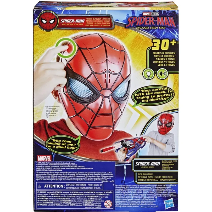 Spider-Man-maske med lyd og lys