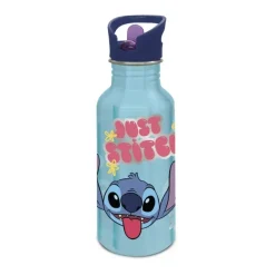 STITCH ALU Vannflaske med sugerør, 545 ml