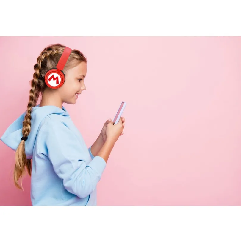 SUPER MARIO Headphone On-Ear Wireless 85dB/95dB Sharing Aux