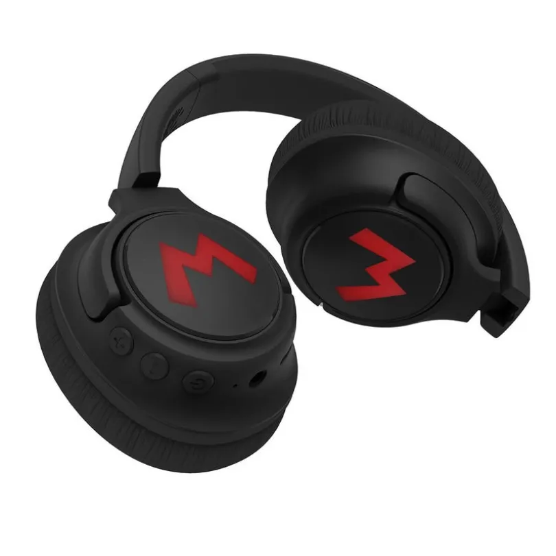 SUPER MARIO Headphone Over-Ear Wireless LED Light Sharing Aux