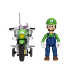 Super Mario Movie Luigi med motorsykkel 2,5 tomme