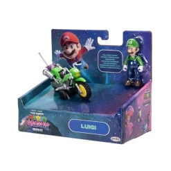 Super Mario Movie Luigi med motorsykkel 2,5 tomme
