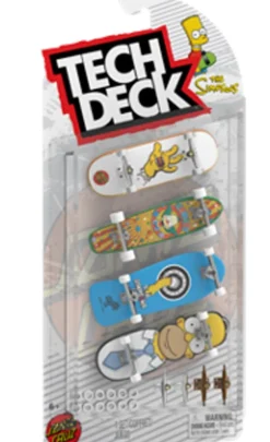 Tech Deck Skate 4 Pack Multipack - Simpsons