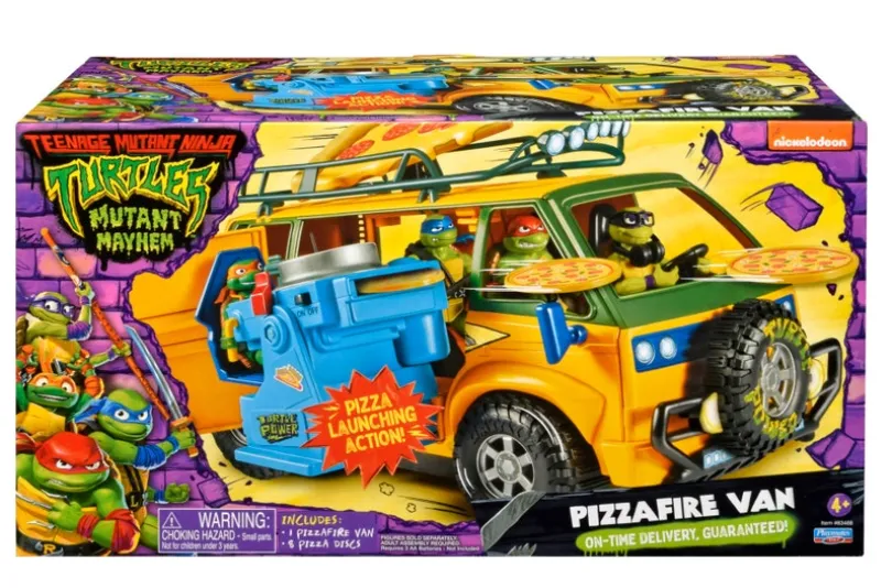 Turtles Mutant Mayhem Pizzaleveringsbil