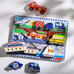 Wooden Chunky Puzzle Vehicles