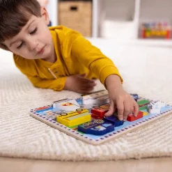 Wooden Chunky Puzzle Vehicles