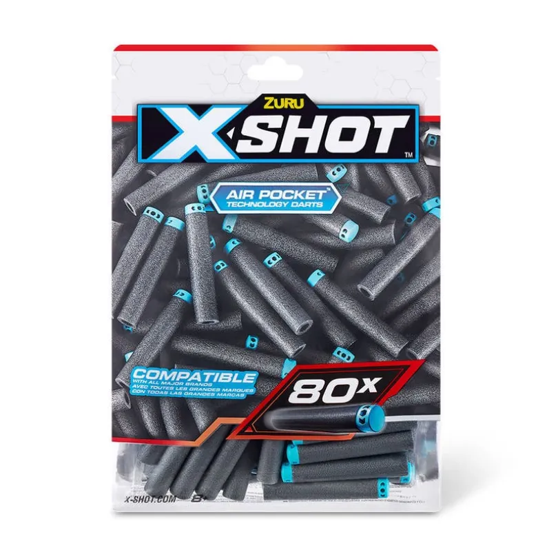 XSHOT Excel 80-pk påfyllingspiler Foliepose