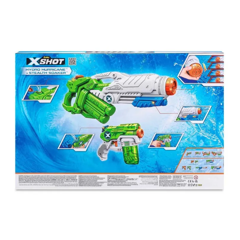 XSHOT Water Hydro Hurricane og 2 Stealth Soakers