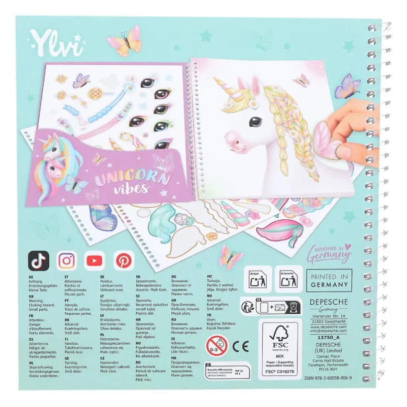 Ylvi Create Your Special Unicorn Sticker bok